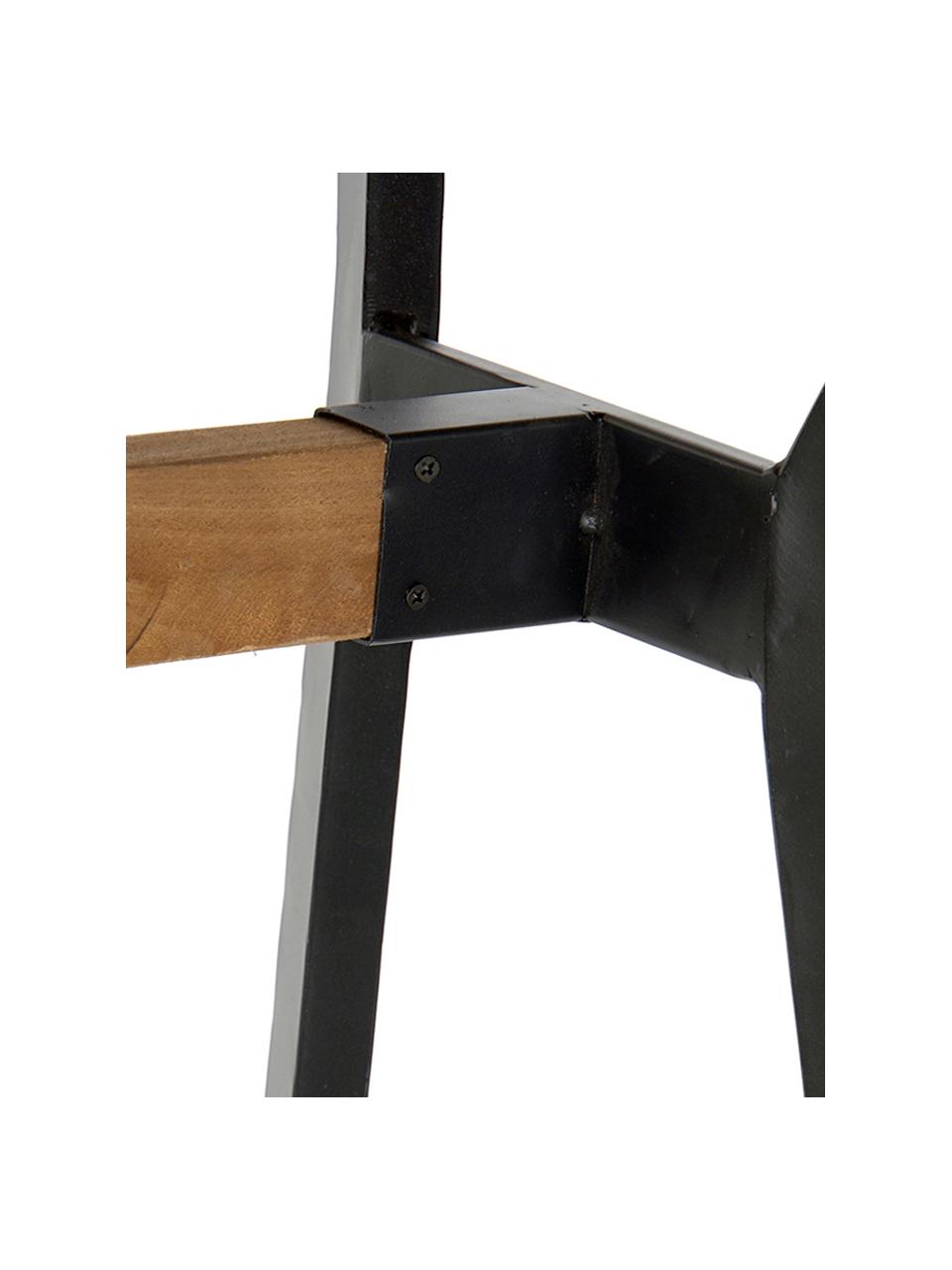 Consola Aby, Tablero: madera de abeto, Patas: metal, Marrón, An 120 x Al 81 cm