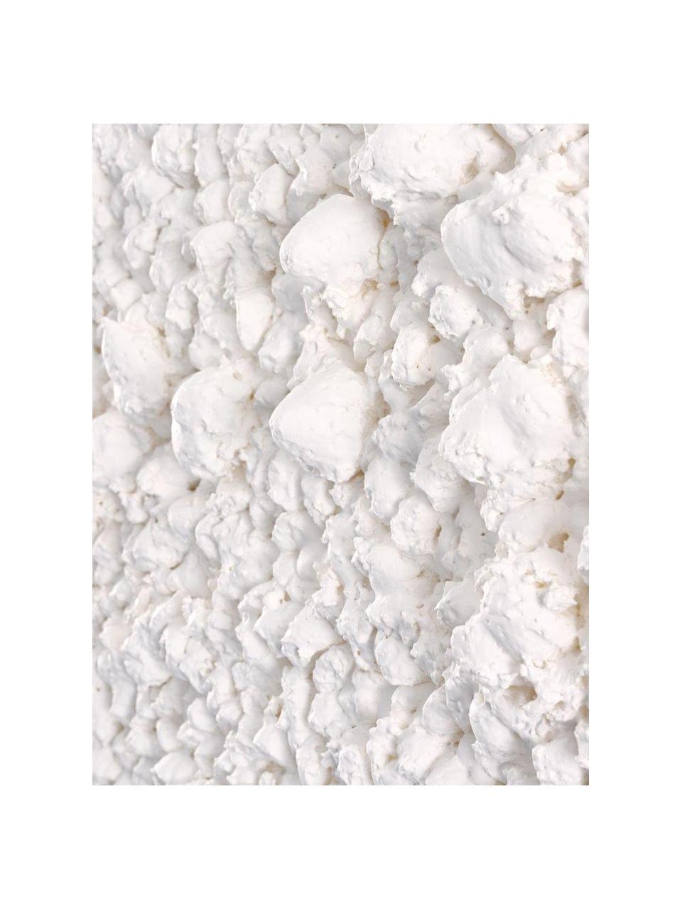 Toile peinte à la main Organic, Blanc, larg. 88 x haut. 118 cm