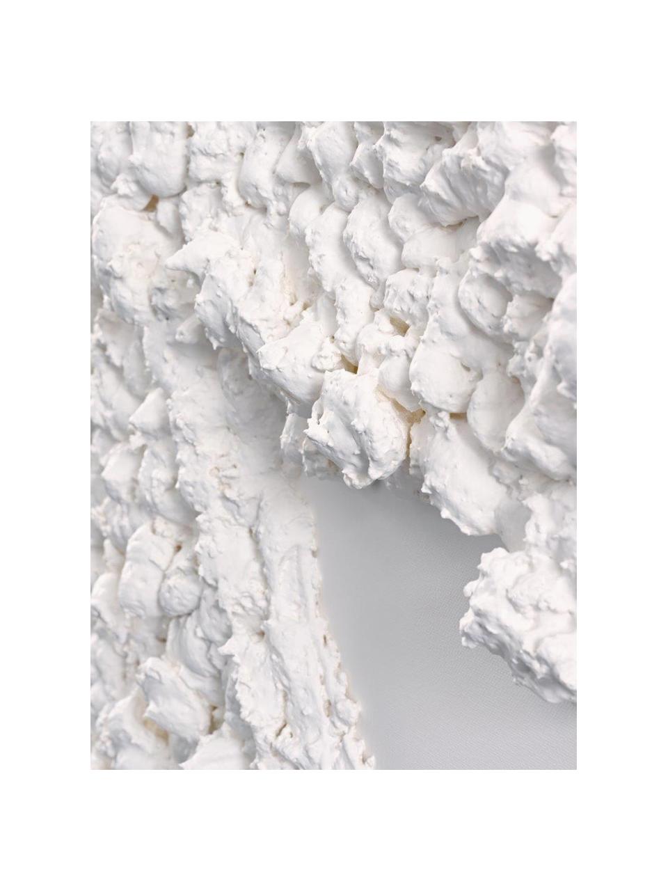 Toile peinte à la main Organic, Blanc, larg. 88 x haut. 118 cm