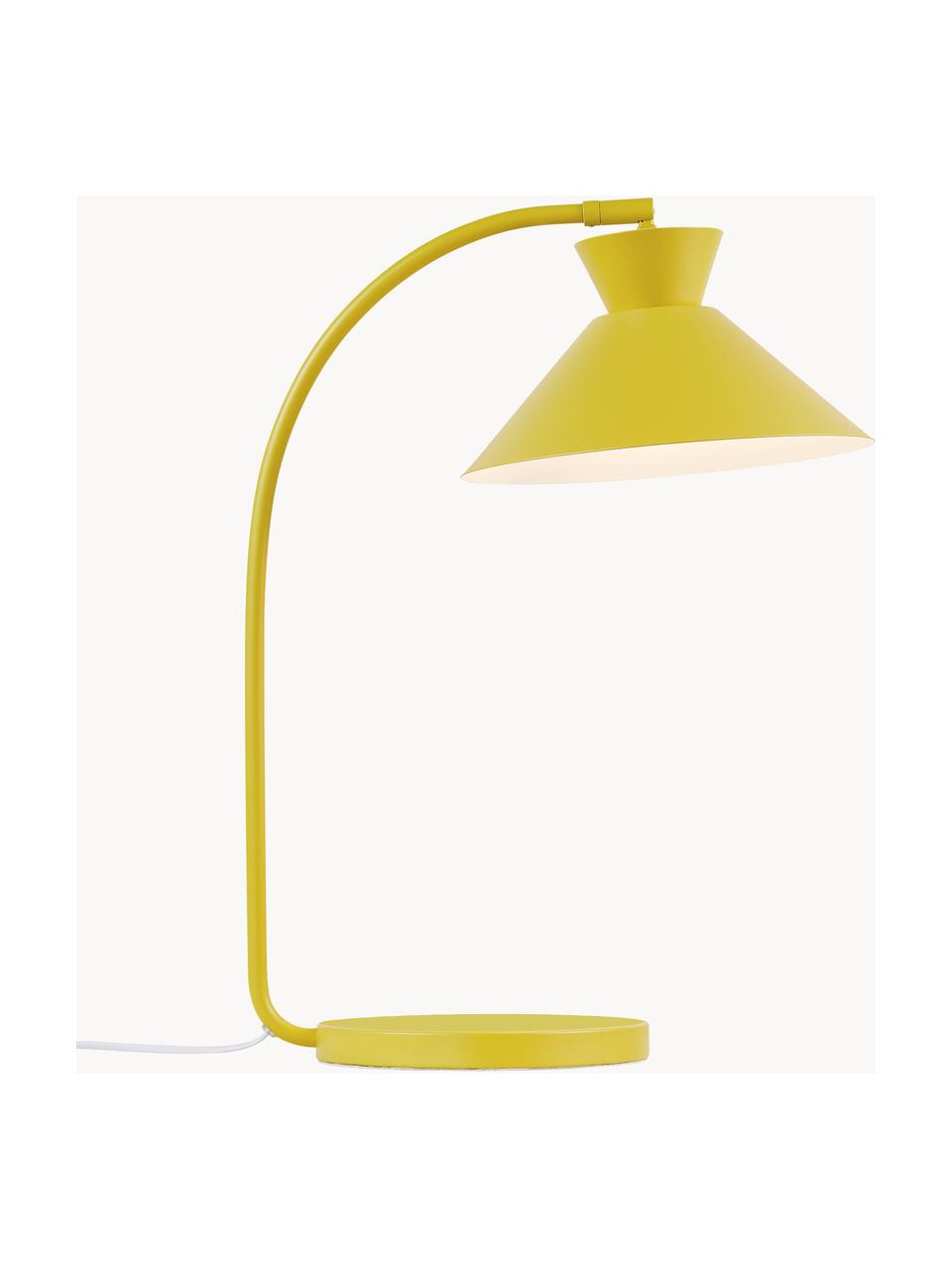 Velká stolní lampa Dial, Okrová žlutá, Ø 25 cm, V 51 cm