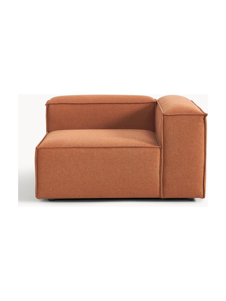 Módulo de esquina sofá Lennon, Tapizado: 100% poliéster Alta resis, Estructura: madera contrachapada de p, Patas: plástico Este producto es, Tejido terracota, An 119 x F 119 cm, chaise longue izquierda