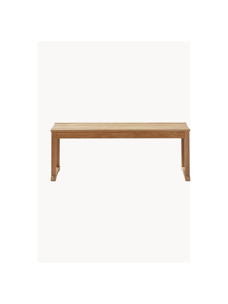 Banc en teck Vega, Bois de teck, Teck, larg. 120 x haut. 43 cm