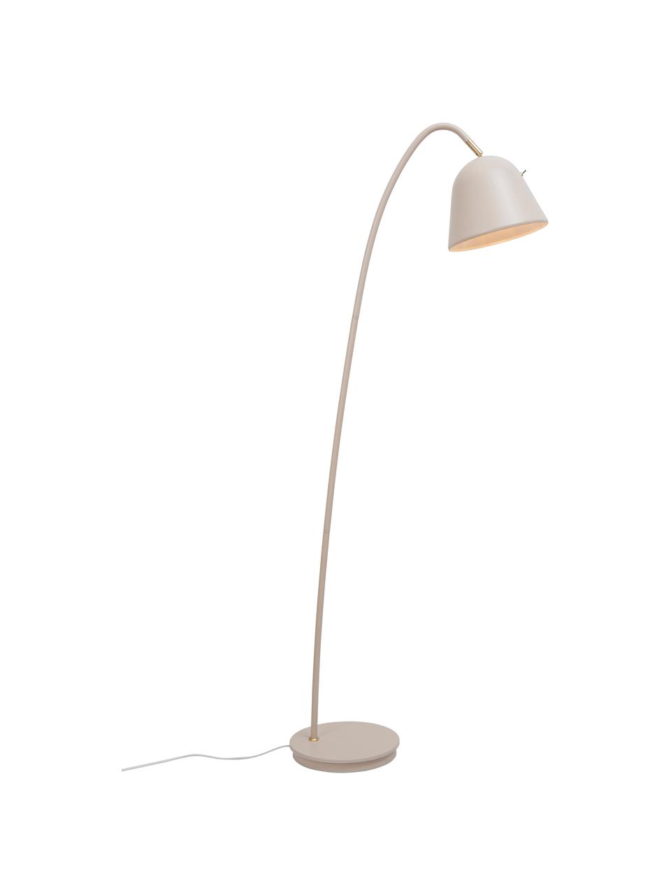 Lámpara de lectura Fleur, Pantalla: metal recubierto, Cable: plástico, Beige, An 27 x Al 148 cm