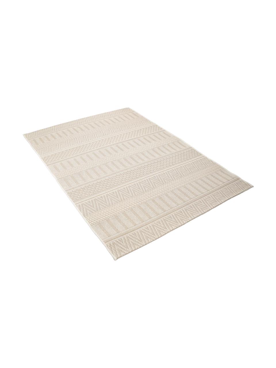 Tapis d'extérieur ethnique Naoto, Crème, beige clair