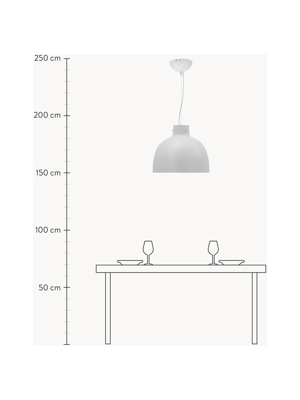 Grande suspension Bellissima, Plastique, Blanc, Ø 50 x haut. 41 cm