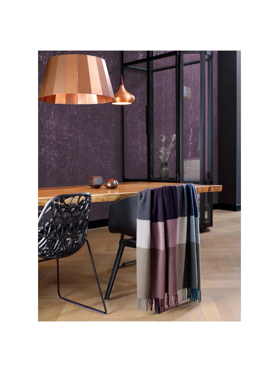 Kašmírová deka Variation Purple, 80 % bavlna, 20 % kašmír, Viac farieb, Š 130 x D 170 cm