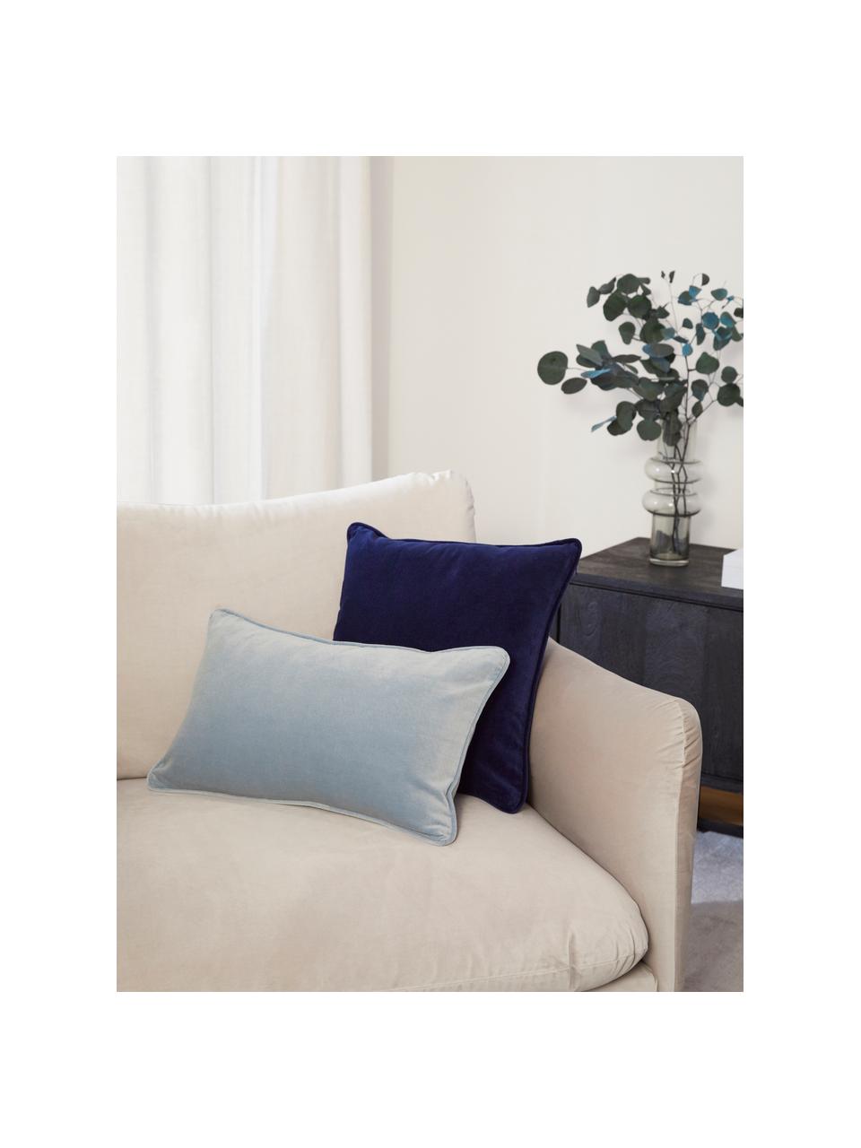 Samt-Kissenhülle Dana, 100 % Baumwollsamt
Das in diesem Produkt verwendete Material ist schadstoffgeprüft und zertifiziert nach STANDARD 100 by OEKO-TEX®, 21.HCN.84376, Hohenstein, Dunkelblau, B 40 x L 40 cm