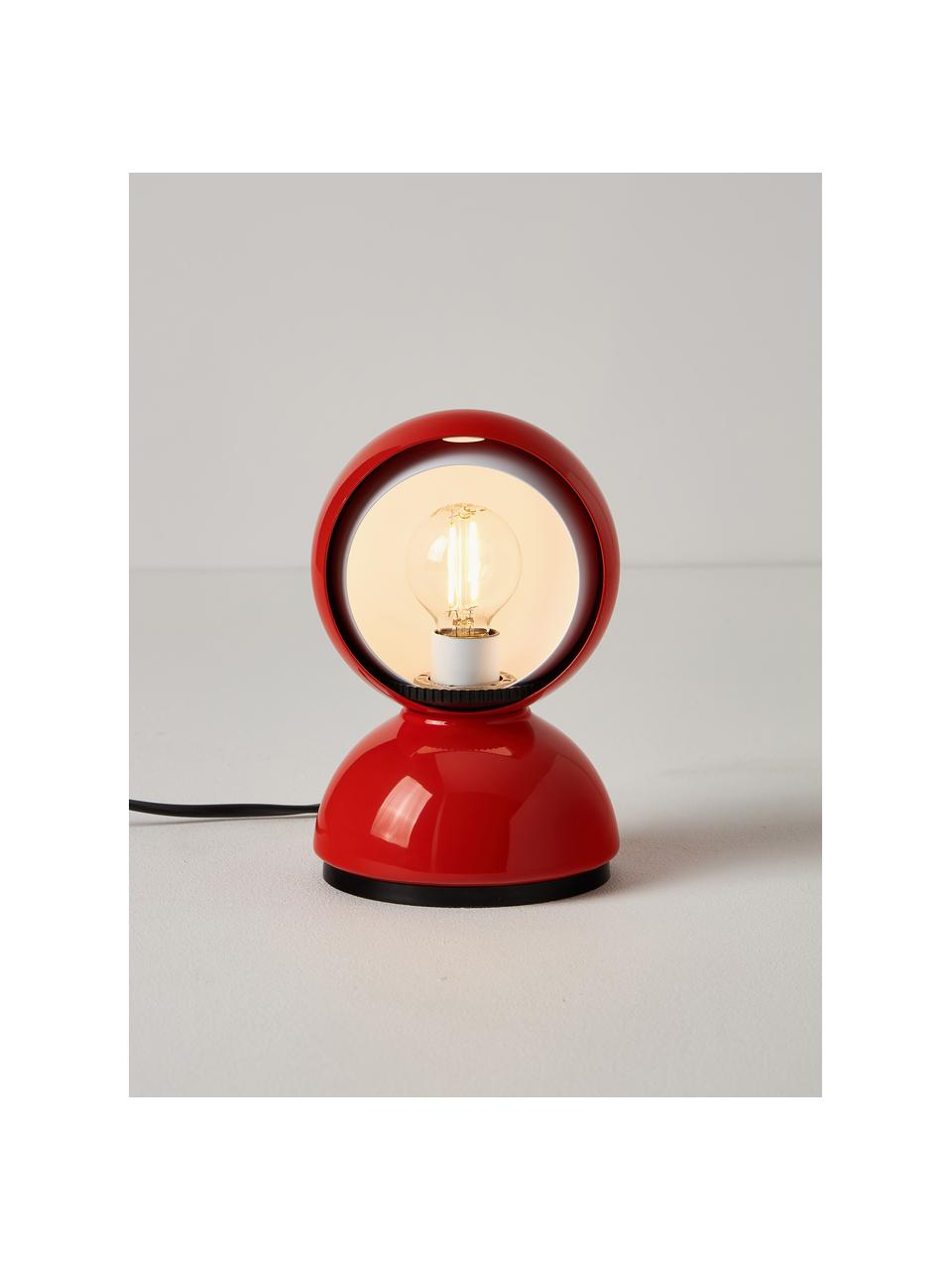 Kleine verstellbare Tischlampe Eclisse, Lampenschirm: Polycarbonat, Technopolym, Gestell: Stahl, beschichtet, Orange, Ø 12 x H 18 cm