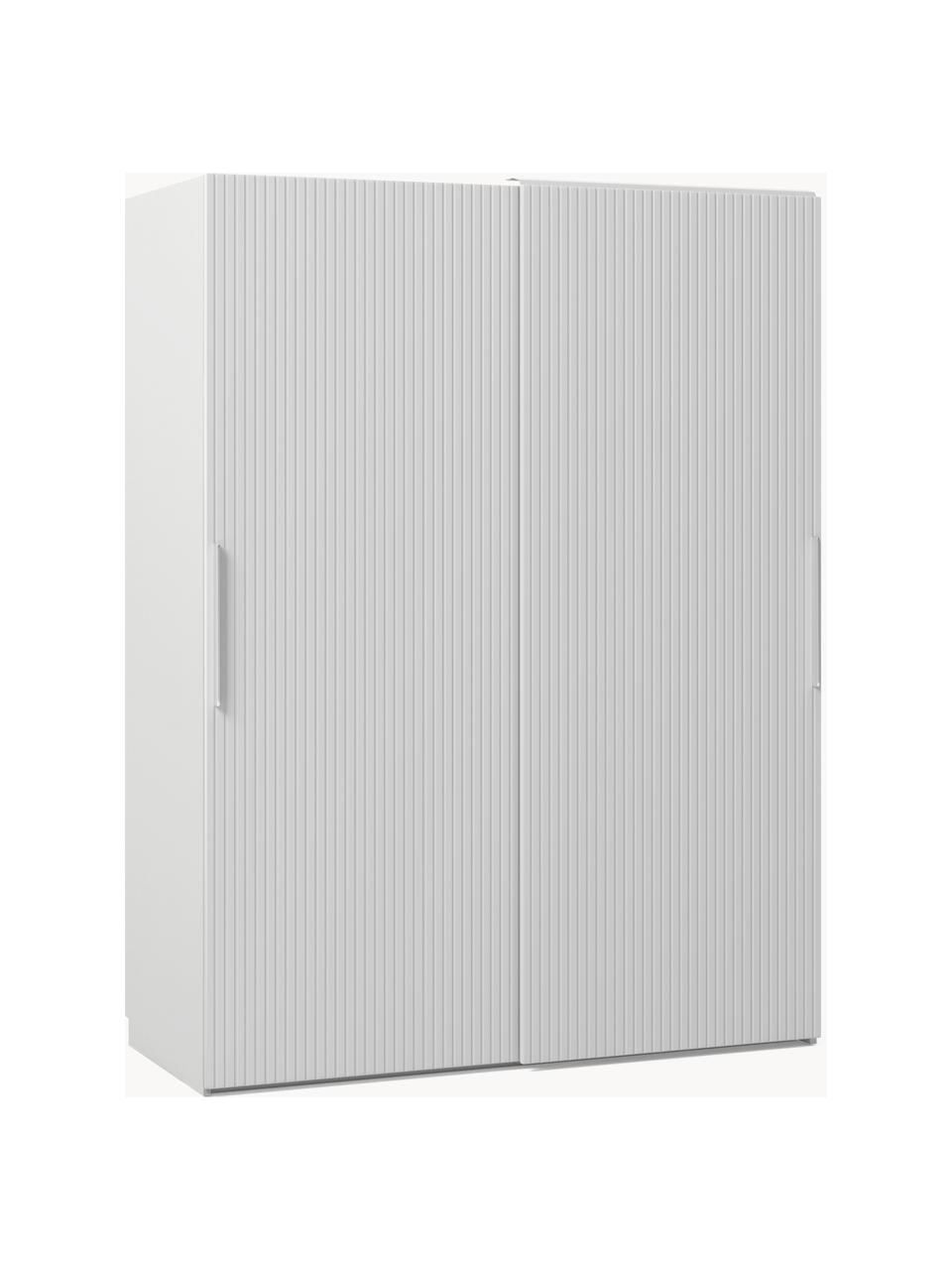 Armario modular Simone, 2 puertas correderas (150 cm), diferentes variantes, Estructura: aglomerado con certificad, Madera, gris, Interior Basic (An 150 x Al 200 cm)