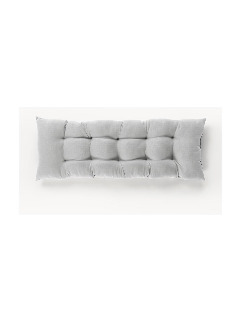 Poduszka na ławkę Ortun, Tapicerka: polipropylen (100% olefin, Jasny szary, S 40 x D 120 cm