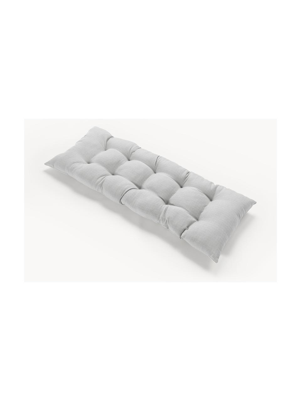 Poduszka na ławkę Ortun, Tapicerka: polipropylen (100% olefin, Jasny szary, S 40 x D 120 cm