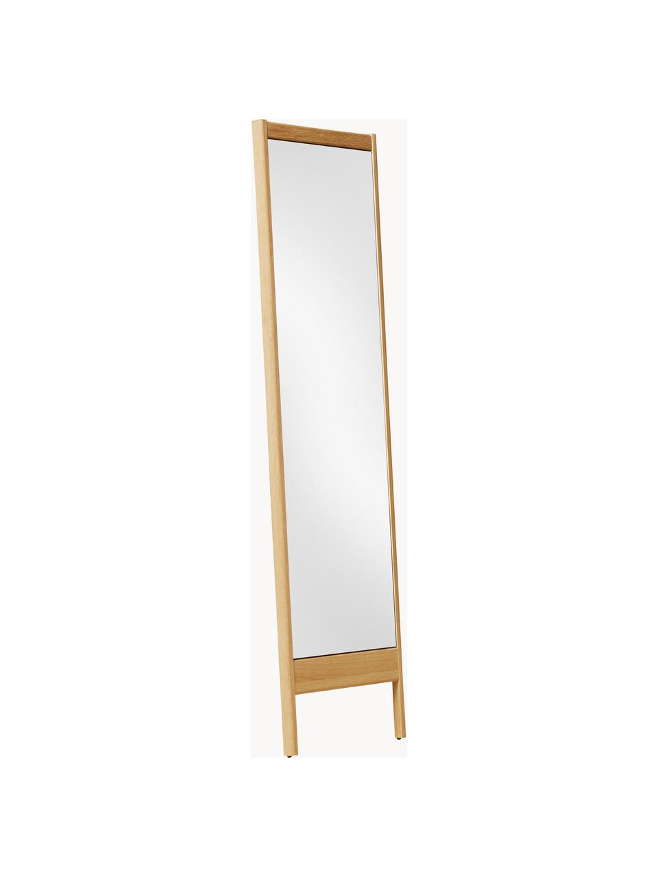 Anlehnspiegel A Line aus Eichenholz, Rahmen: Eichenholz, Spiegelfläche: Spiegelglas Dieses Produk, Eichenholz, B 72 x H 195 cm