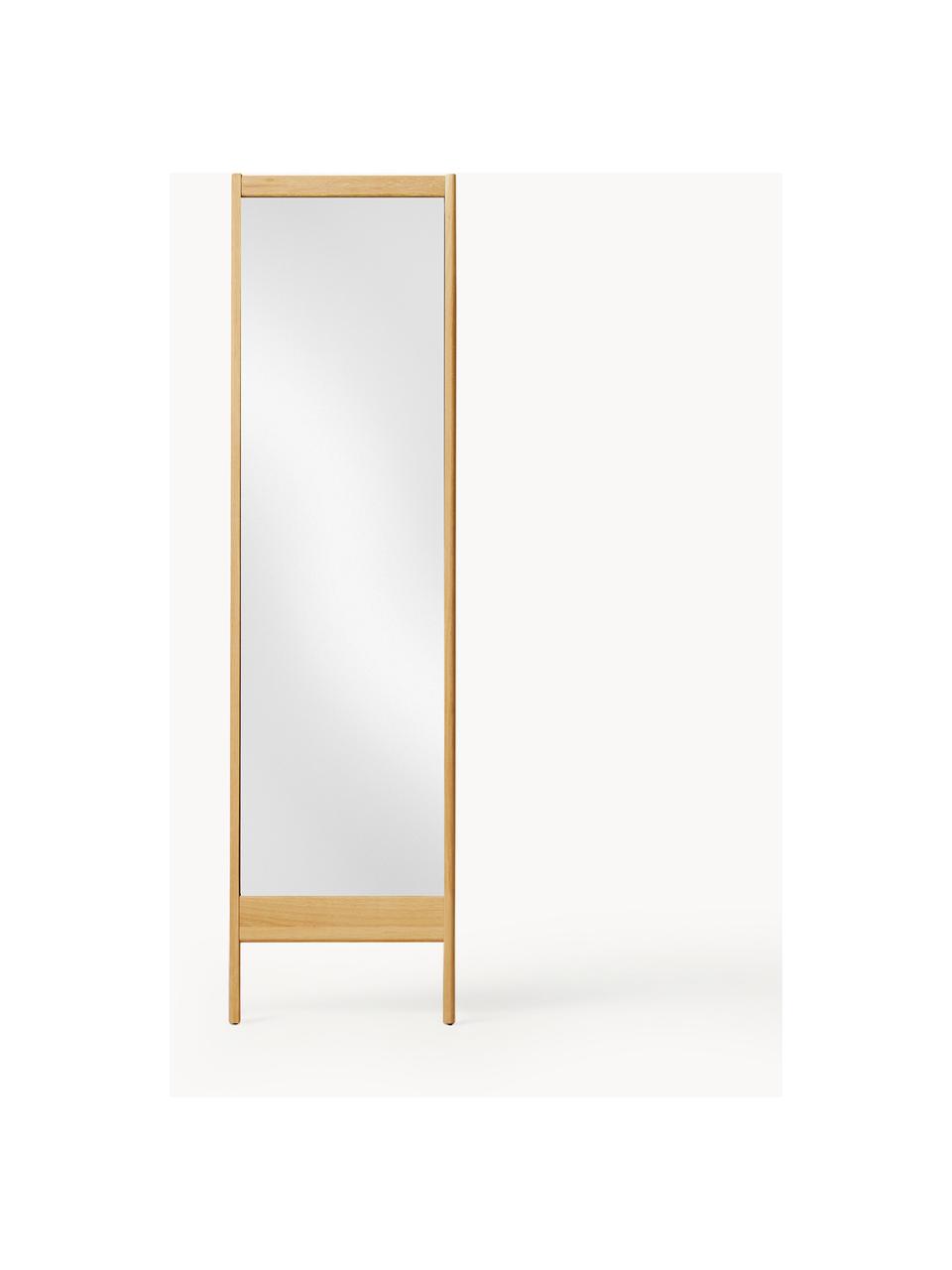 Anlehnspiegel A Line aus Eichenholz, Rahmen: Eichenholz, Spiegelfläche: Spiegelglas Dieses Produk, Eichenholz, B 72 x H 195 cm