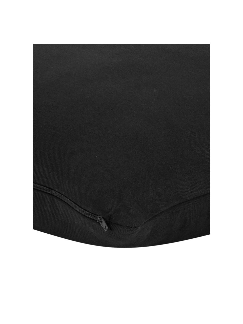 Federa arredo in cotone nero Mads, 100% cotone, Nero, Larg. 30 x Lung. 50 cm