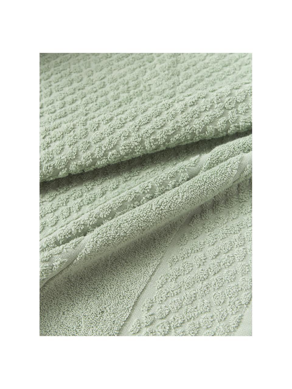 Ręcznik Katharina, Szałwiowy zielony, Ręcznik kąpielowy, S 100 x D 150 cm
