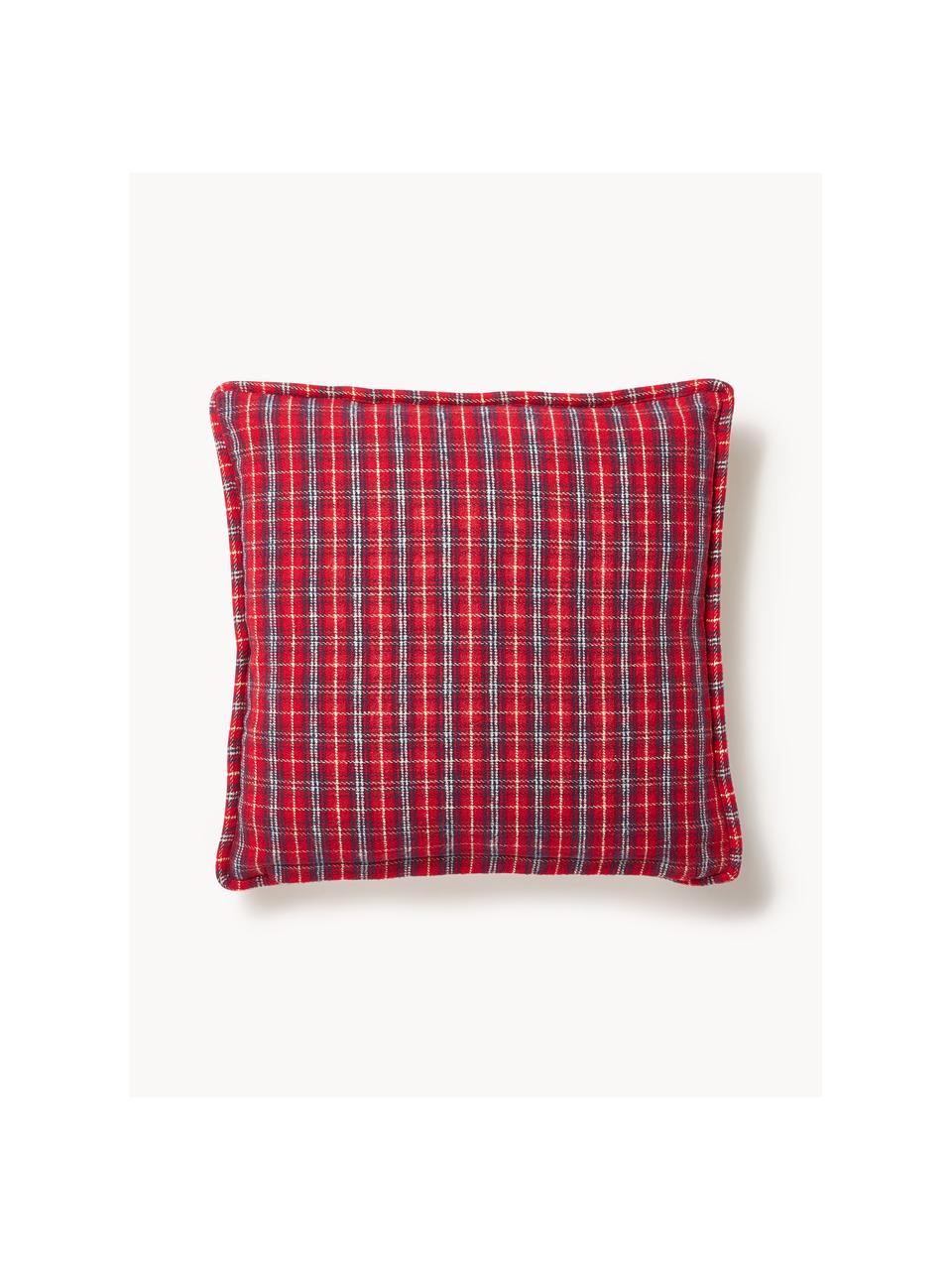 Poszewka na poduszkę Myles, Tapicerka: 100% poliester (tkanina T, Kremowobiały, czerwony, S 45 x D 45 cm