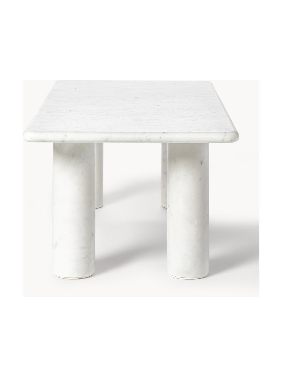 Mramorový konferenčný stolík Mabel, Mramor, Biela, mramorová, Š 100 x H 50 cm