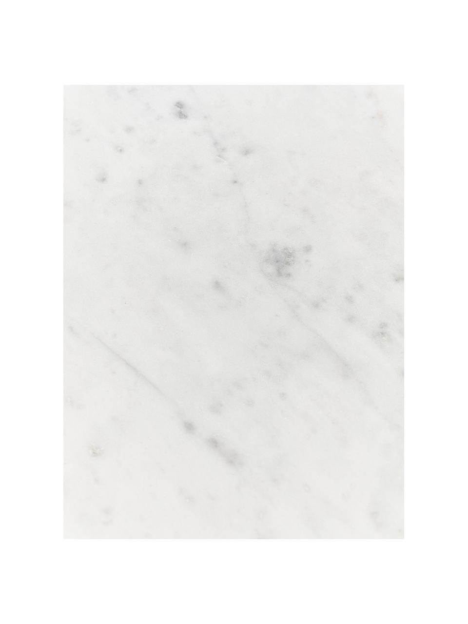 Stolik kawowy z marmuru Mabel, Marmur, Biały, marmurowy, S 100 x G 50 cm