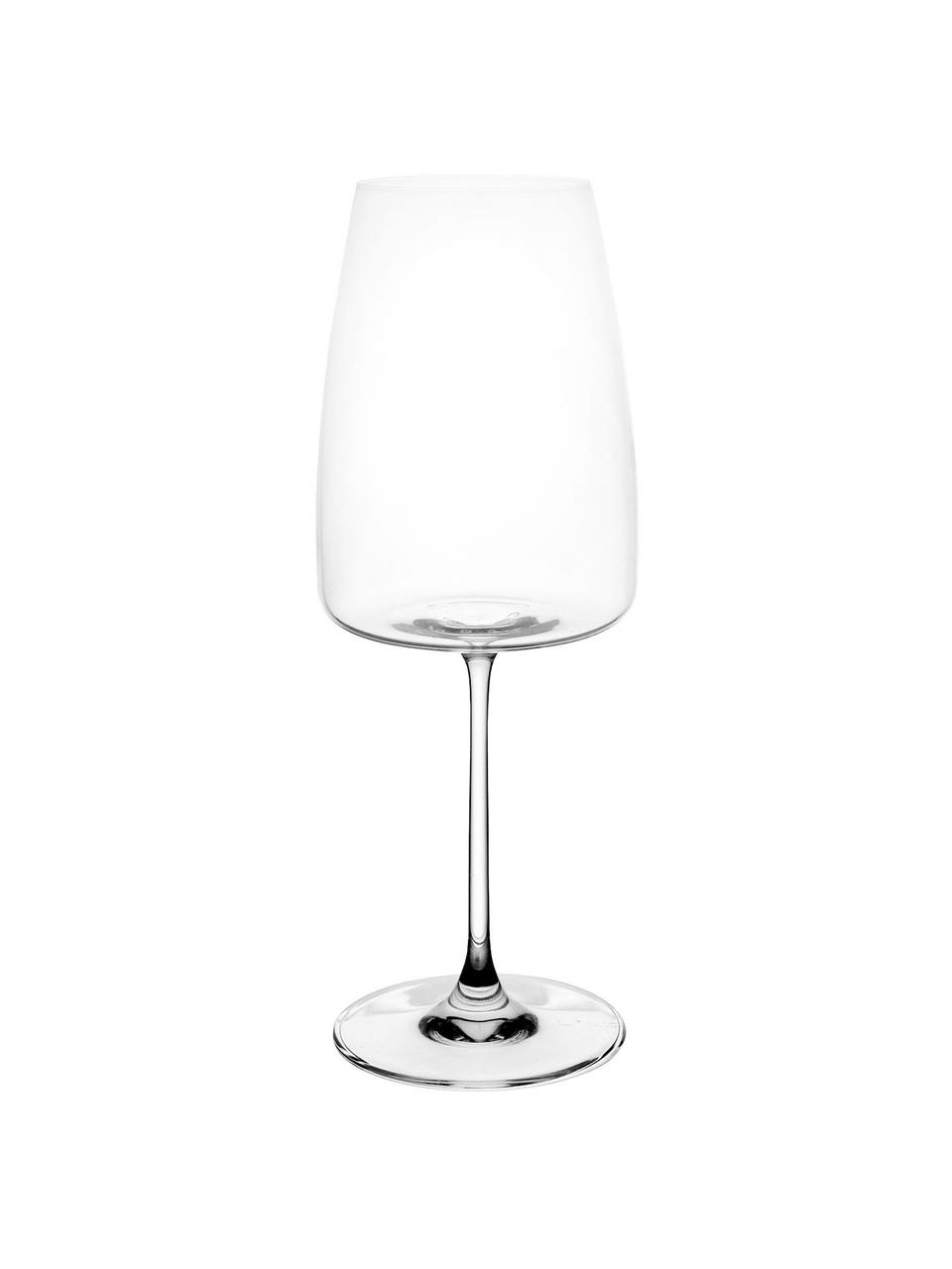 Copas de vino tinto de cristal Moinet, 6 uds., Cristal, Transparente, Ø 9 x Al 23 cm, 500 ml