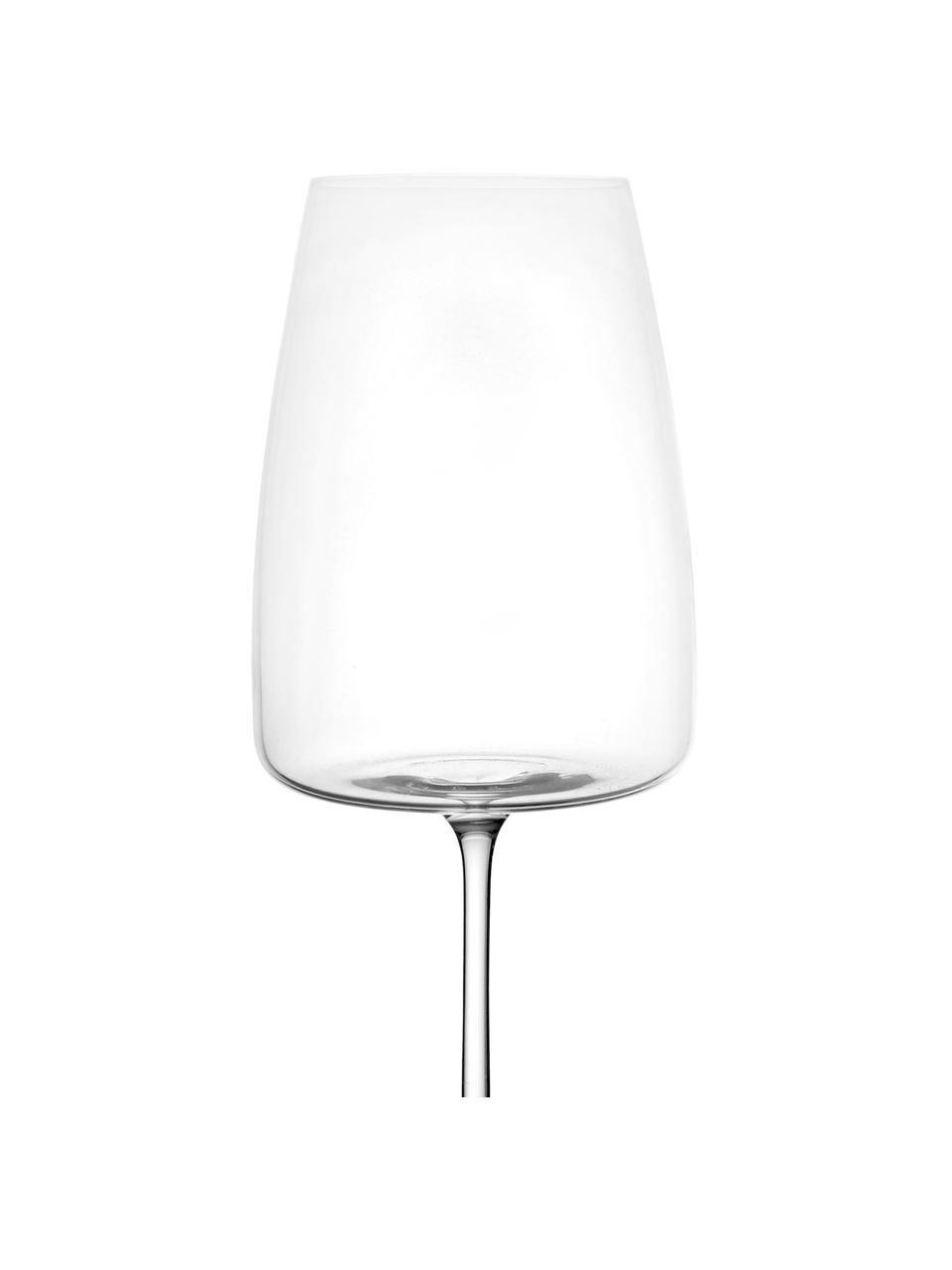 Poháre na červené víno z krištáľového skla Moinet, 6 ks, Krištáľové sklo, Priehľadná, Ø 9 x V 23 cm, 500 ml
