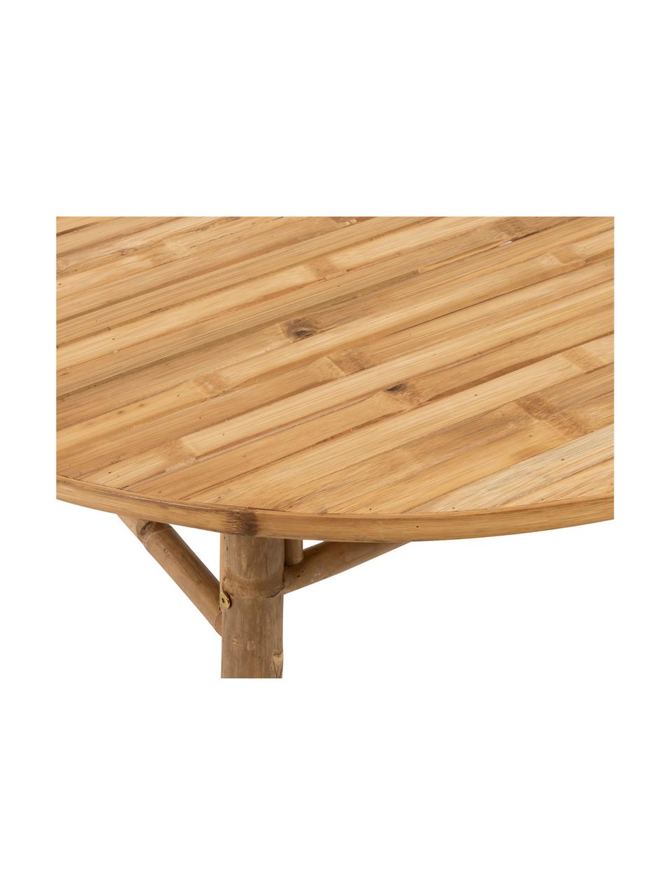 Garten-Couchtisch Bindi aus Bambus, Bambus, naturbelassen, Bambus, Ø 120 x H 46 cm