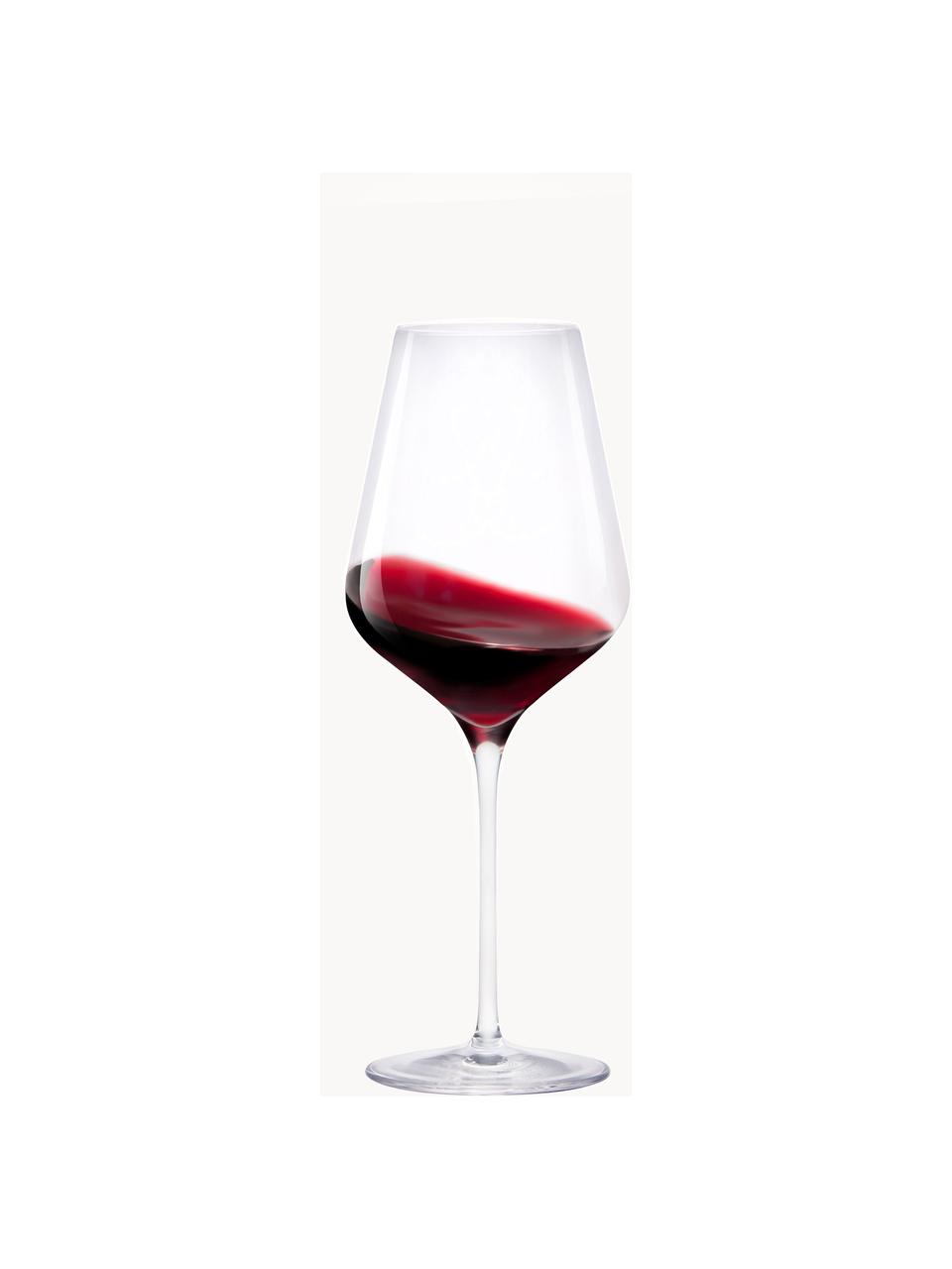 Verres à vin rouge en cristal Quatrophil, 6 pièces, Cristal, Transparent, Ø 10 x haut. 25 cm, 570 ml