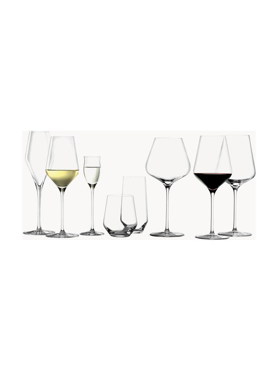 Copas de vino tinto de cristal Quatrophil, 6 uds., Cristal, Transparente, Ø 10 x Al 25 cm, 570 ml