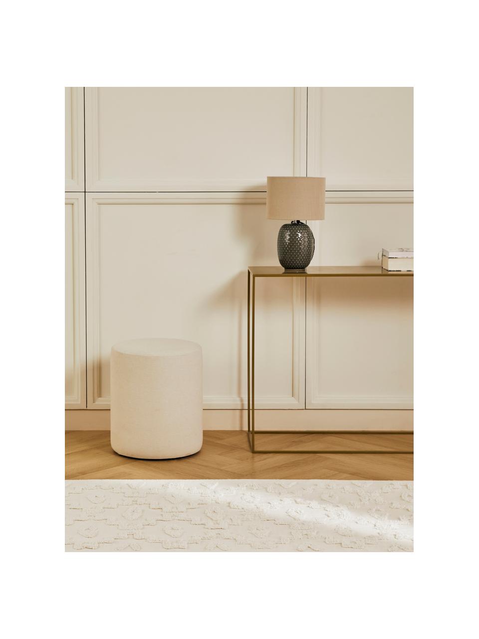 Lampe à poser en céramique Pretty Classy, Beige, gris, Ø 25 x haut. 40 cm