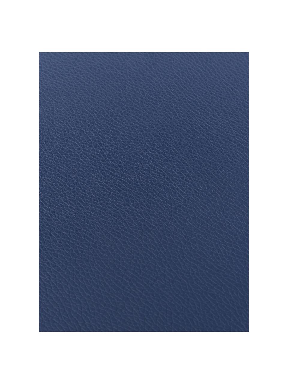Placemats Asia, 2 stuks, Kunstleer (PVC), Marineblauw, B 33 x L 46 cm
