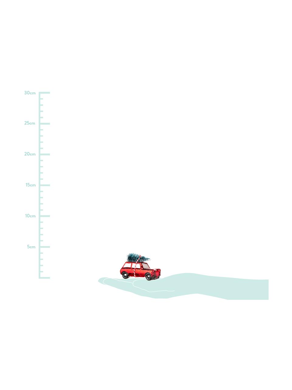 Ozdoba choinkowa Car, 2 szt., Świąteczny czerwony, zielony, biały, S 7 x W 4 cm
