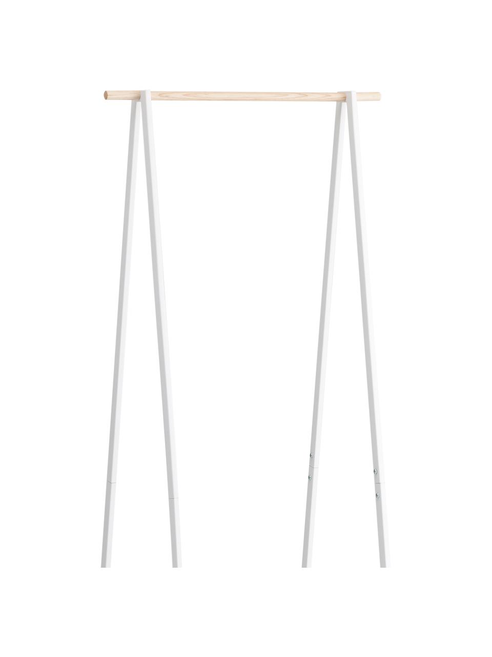 Metalen kapstok Tower, Frame: gepoedercoat metaal, Wit, B 52 x H 140 cm