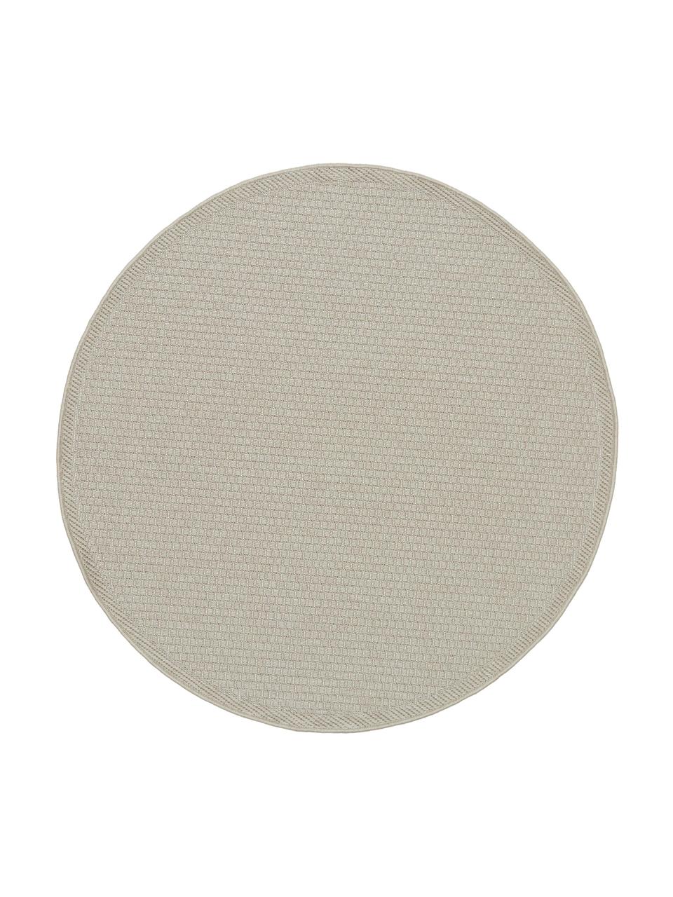 Runder Outdoor-Teppich Toronto, 100% Polypropylen, Beige, Ø 120 cm (Größe S)