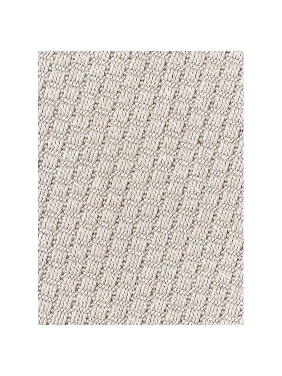 Tapis rond d'extérieur Toronto, 100 % polypropylène, Beige, Ø 120 cm (taille S)