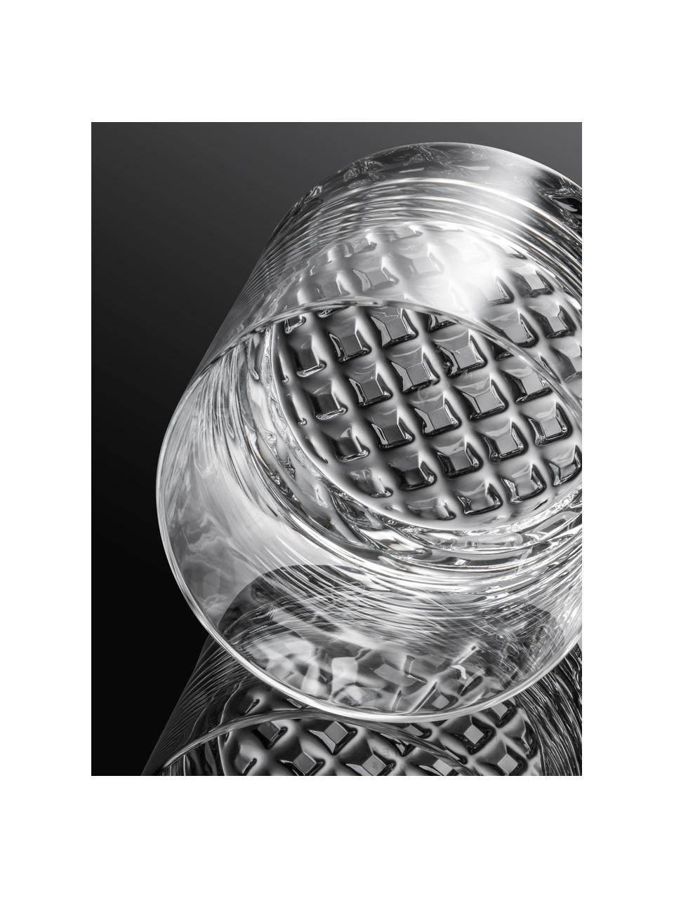 Kristall-Whiskygläser Chess, 4 Stück, Tritan-Kristallglas, Transparent, Ø 9 x H 9 cm, 400 ml