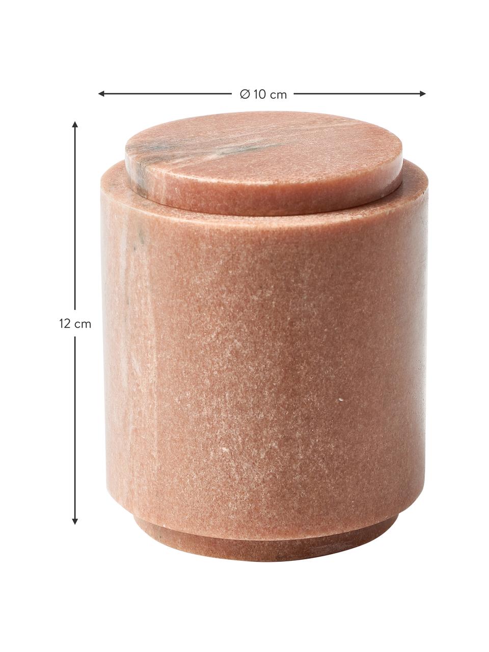 Boîte de rangement en marbre Simba, Marbre, Terracotta, marbré, Ø 10 x haut. 12 cm