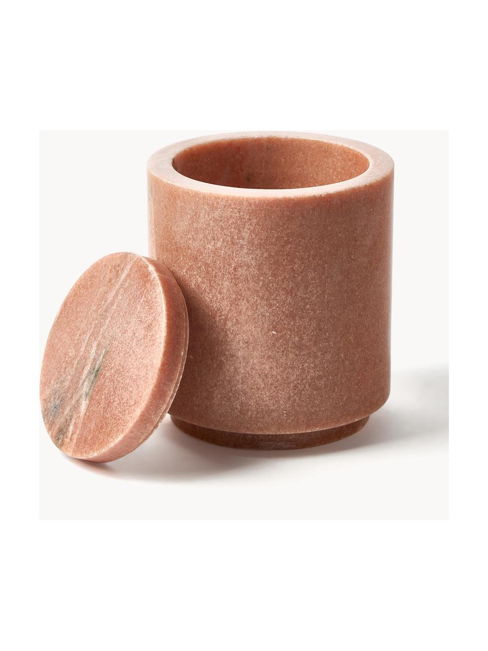 Barattolo in marmo Simba, Marmo, Terracotta, marmorizzato, Ø 10 x Alt. 12 cm