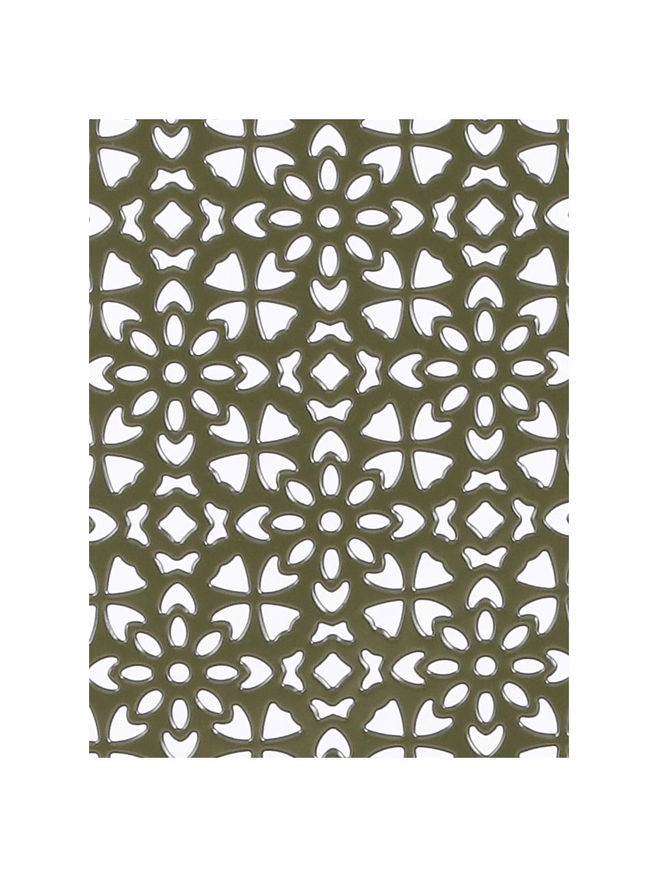 Tavolo da balcone pieghevole Ninet, Metallo rivestito, Verde, Ø 60 x Alt. 70 cm