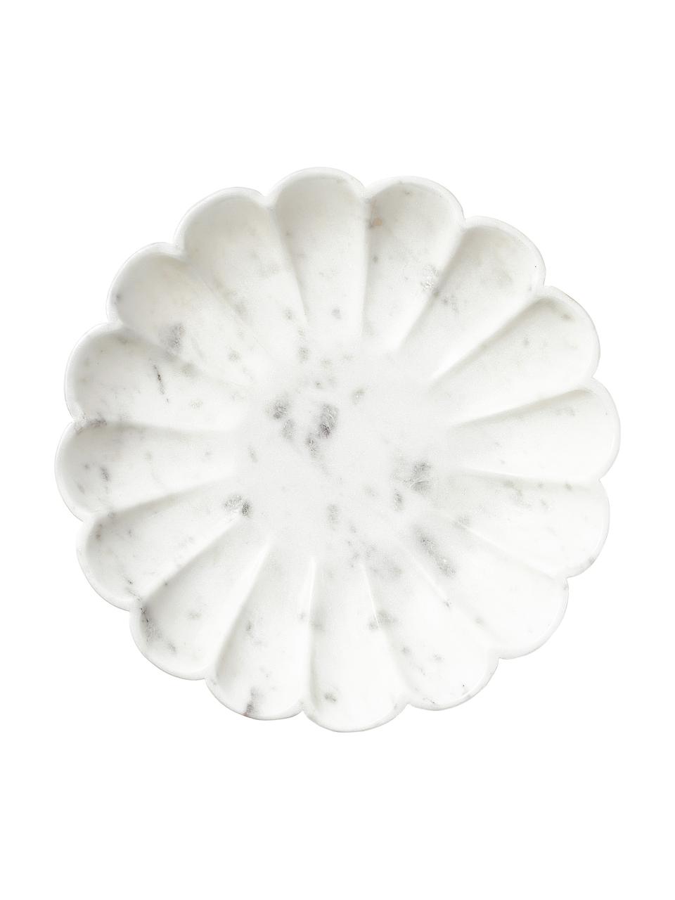 Bol decorativo pequeño de mármol Noelia, Mármol, Blanco, Ø 23 x Al 4 cm