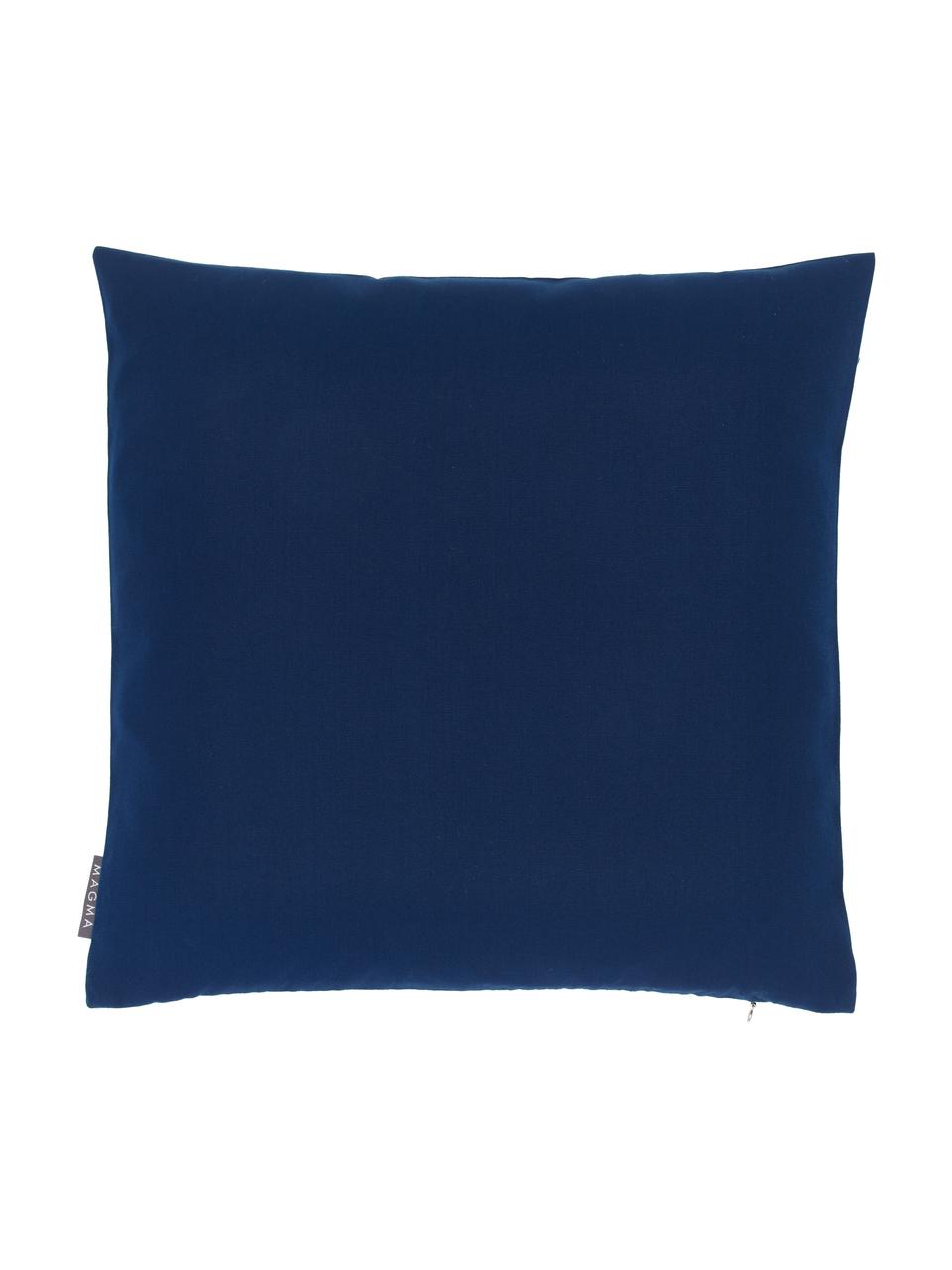 Funda de cojín para exterior Blopp, Dralon (100% poliacrílico), Azul oscuro, An 45 x L 45 cm