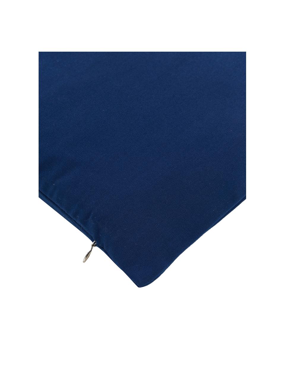 Housse de coussin d'extérieur Blopp, Dralon (100 % polyacrylique), Bleu foncé, larg. 45 x long. 45 cm