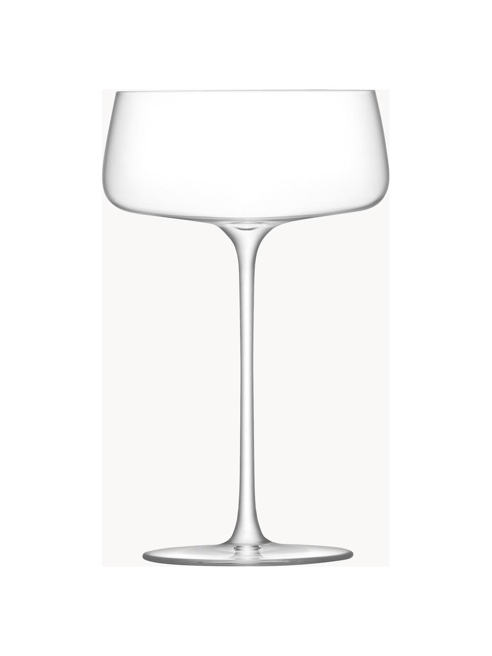 Champagneglazen Metropolitan, 4 stuks, Glas, Transparant, Ø 10 x H 17 cm, 300 ml