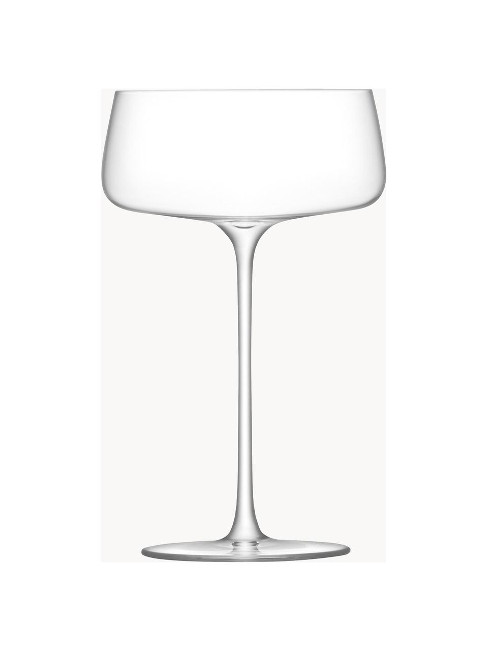 Champagnerschalen Metropolitan, 4 Stück, Glas, Transparent, Ø 10 x H 17 cm, 300 ml