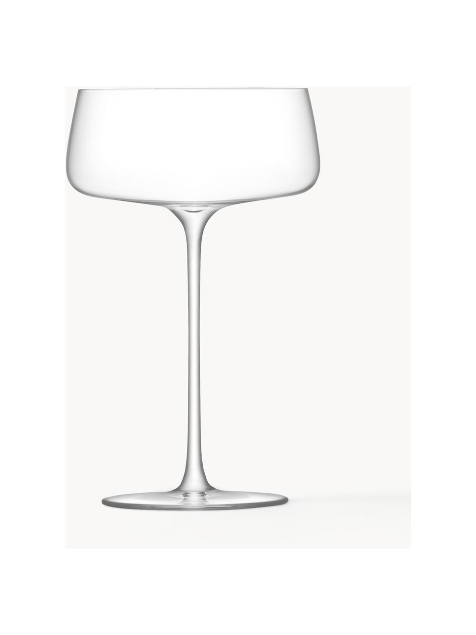 Champagnerschalen Metropolitan, 4 Stück, Glas, Transparent, Ø 10 x H 17 cm, 300 ml