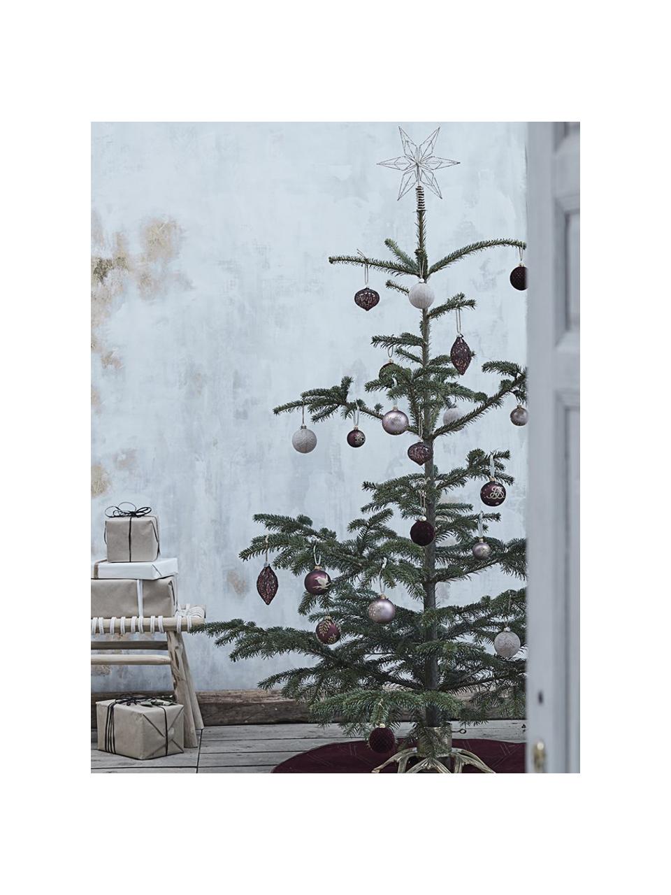Weihnachtsbaumspitze Alivinne, Metall, lackiert, Messingfarben, 27 x 28 cm