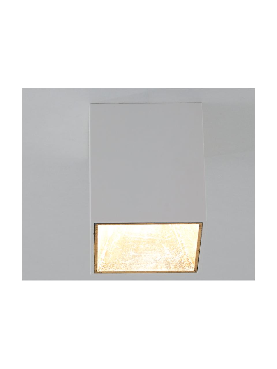 Spot sufitowy LED Marty, Biały, odcienie złotego, S 10 x W 12 cm
