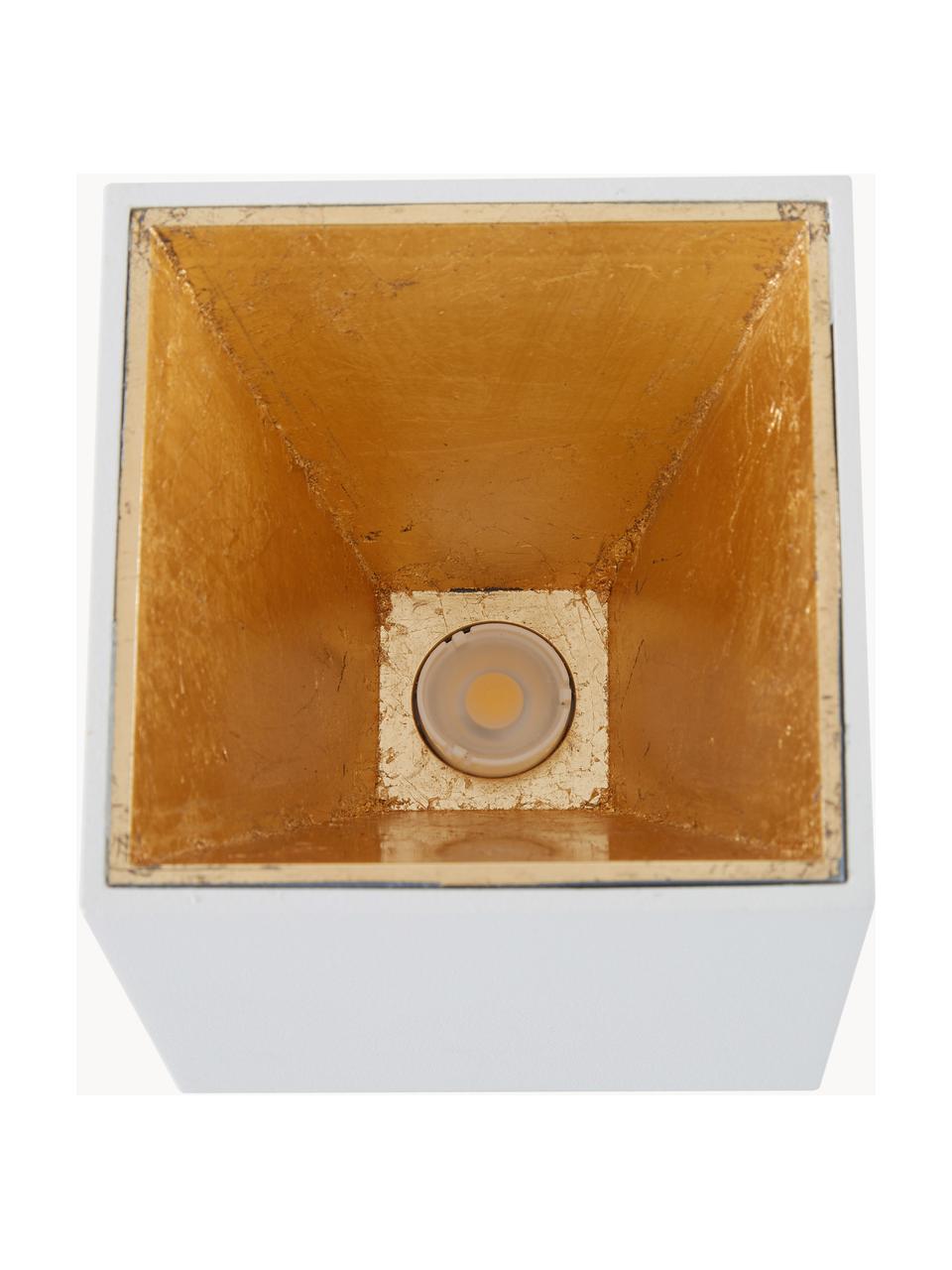 LED plafondspot Marty, Wit, goudkleurig, B 10 x H 12 cm