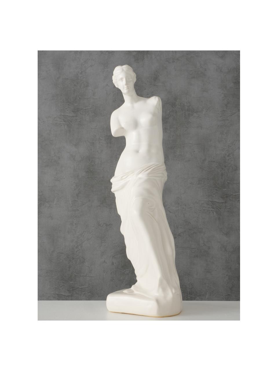 Figura decorativa Lorenza, Gres, Blanco, An 12 x Al 41 cm