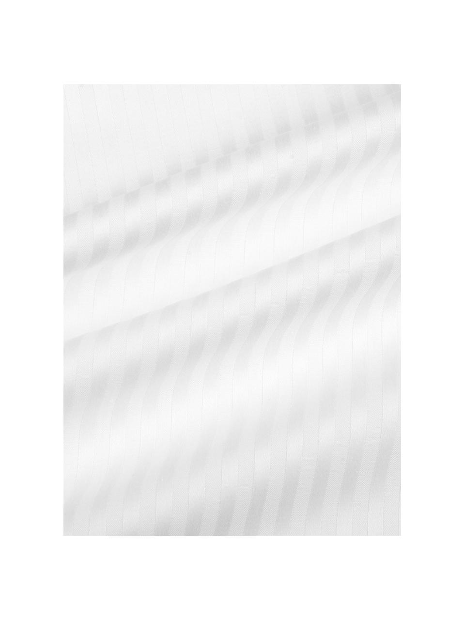 Poszewka na poduszkę z satyny bawełnianej Stella, 2 szt., Biały, S 40 x D 80 cm