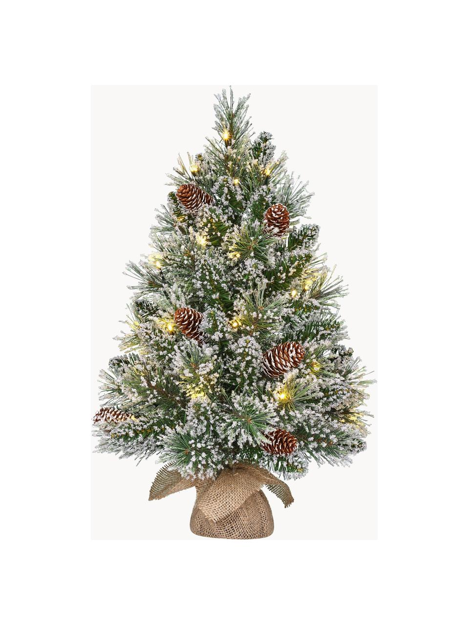 Künstlicher beschneiter LED-Weihnachtsbaum Vandans, in verschiedenen Grössen, Kunststoff, LED, Ø 36 x H 60 cm