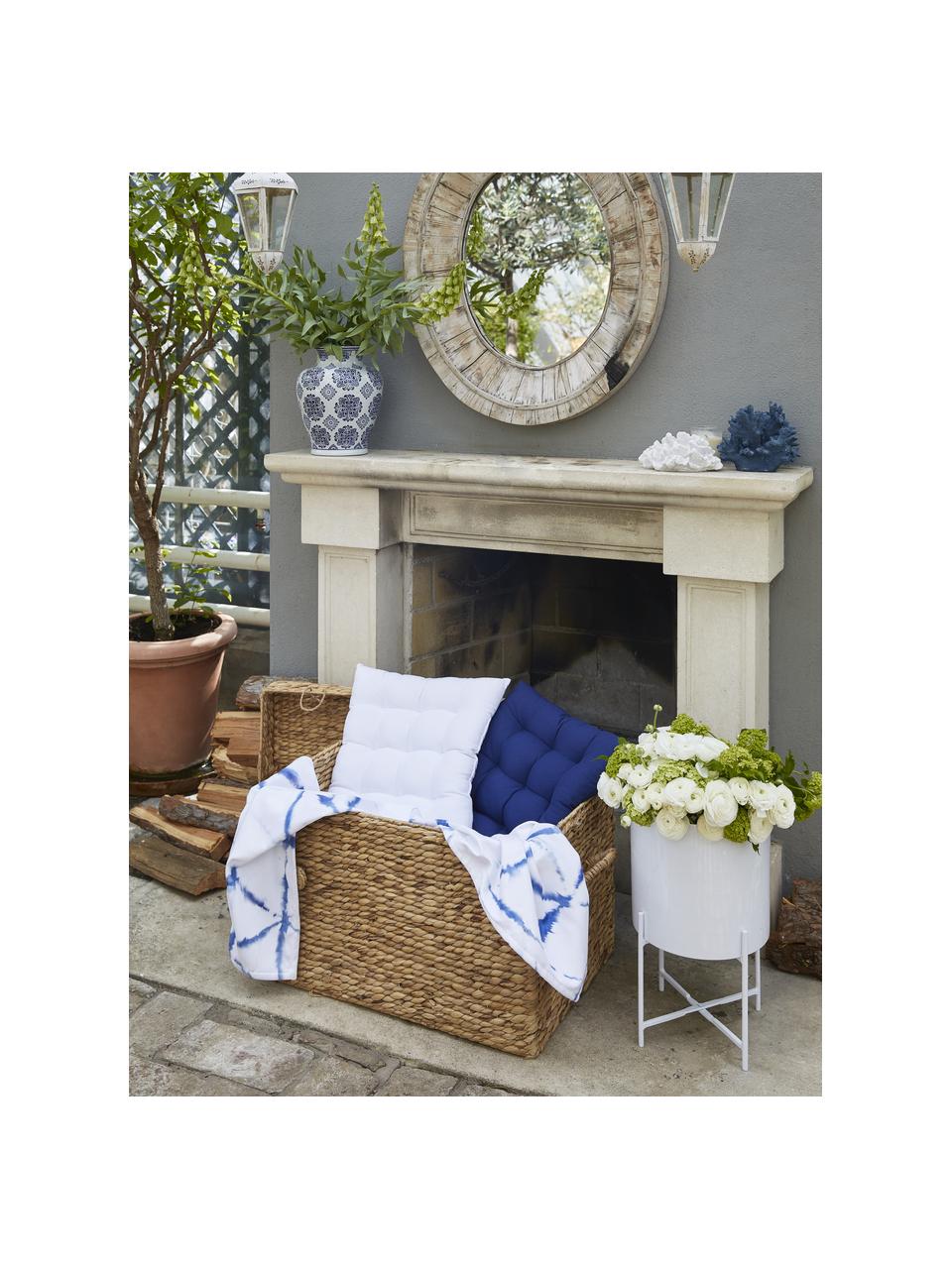 Poduszka na krzesło z bawełny Ava, Biały, S 40 x D 40 cm